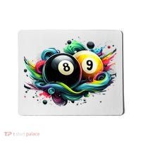 Billiards Pool Player 8 Ball 9 Ball Paint Art Billiard Balls Mousepad thumb 0