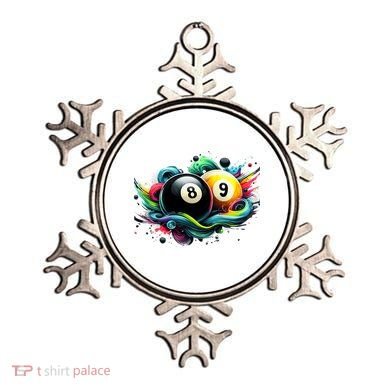 Billiards Pool Player 8 Ball 9 Ball Paint Art Billiard Balls Ornament