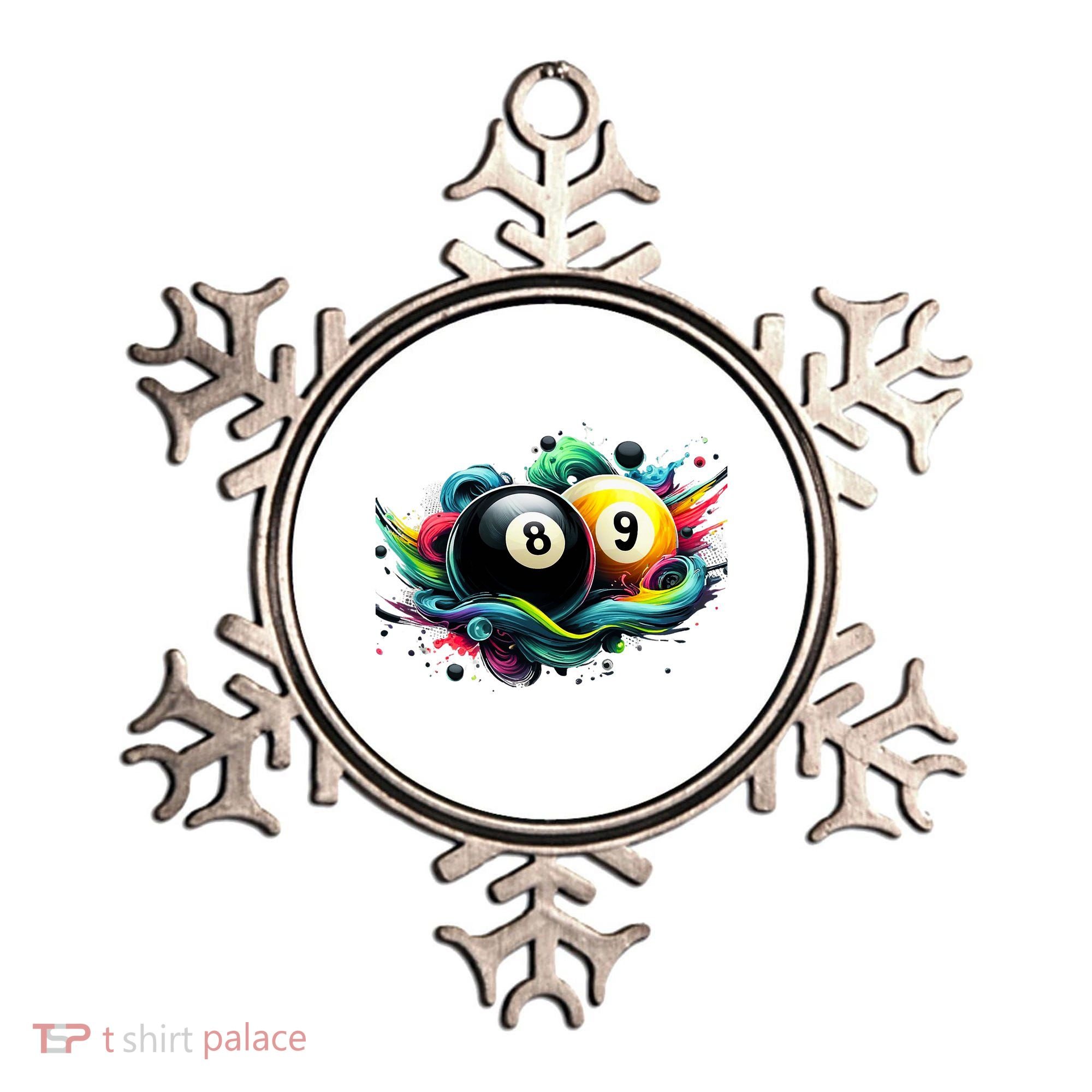 Billiards Pool Player 8 Ball 9 Ball Paint Art Billiard Balls Ornament