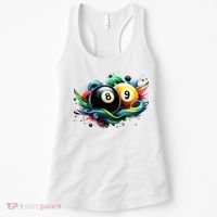 Billiards Pool Player 8 Ball 9 Ball Paint Art Billiard Balls Women's Tank Top thumb 0