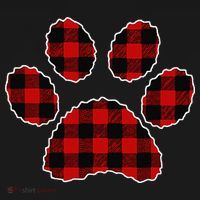Buffalo Plaid Paw Print Dog Or Cat Lovers Christmas Women's Tank Top thumb 5