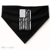 Billiards Pool Player Snooker Game US Flag Billiards Dad Gift For Father’s Day USA-Made Doggie Bandana thumb 0