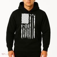 Billiards Pool Player Snooker Game US Flag Billiards Dad Gift For Father’s Day Hoodie thumb 2