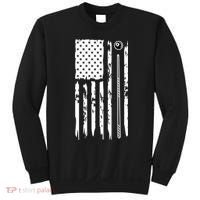 Billiards Pool Player Snooker Game US Flag Billiards Dad Gift For Father’s Day Sweatshirt thumb 0