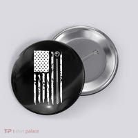Billiards Pool Player Snooker Game US Flag Billiards Dad Gift For Father’s Day Button thumb 0