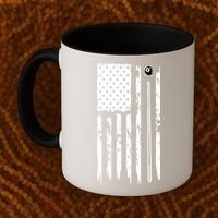 Billiards Pool Player Snooker Game US Flag Billiards Dad Gift For Father’s Day Coffee Mug thumb 2