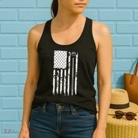 Billiards Pool Player Snooker Game US Flag Billiards Dad Gift For Father’s Day Women's Tank Top thumb 2