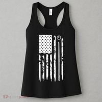 Billiards Pool Player Snooker Game US Flag Billiards Dad Gift For Father’s Day Women's Tank Top thumb 3