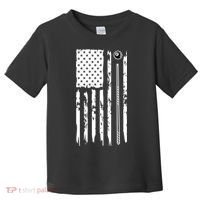 Billiards Pool Player Snooker Game US Flag Billiards Dad Gift For Father’s Day Toddler T-Shirt thumb 0