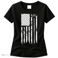 Billiards Pool Player Snooker Game US Flag Billiards Dad Gift For Father’s Day Women's T-Shirt thumb 0
