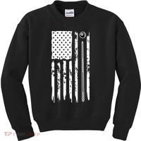 Billiards Pool Player Snooker Game US Flag Billiards Dad Gift For Father’s Day Kids Sweatshirt thumb 0