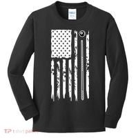 Billiards Pool Player Snooker Game US Flag Billiards Dad Gift For Father’s Day Kids Long Sleeve Shirt thumb 0