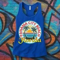 Beach Please Panama City Beach Florida Beach Spring Break Gift Women's Tank Top thumb 3
