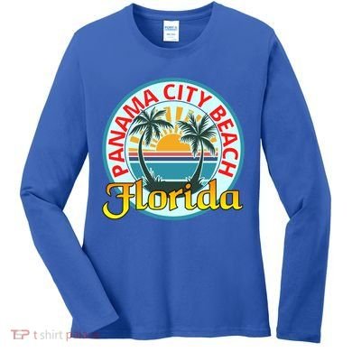Beach Please Panama City Beach Florida Beach Spring Break Gift Women's Long Sleeve Shirt