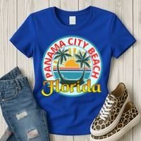 Beach Please Panama City Beach Florida Beach Spring Break Gift Women's T-Shirt thumb 3