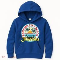 Beach Please Panama City Beach Florida Beach Spring Break Gift Kids Hoodie thumb 0