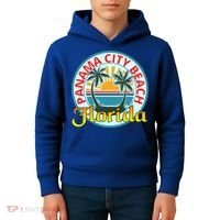 Beach Please Panama City Beach Florida Beach Spring Break Gift Kids Hoodie thumb 4