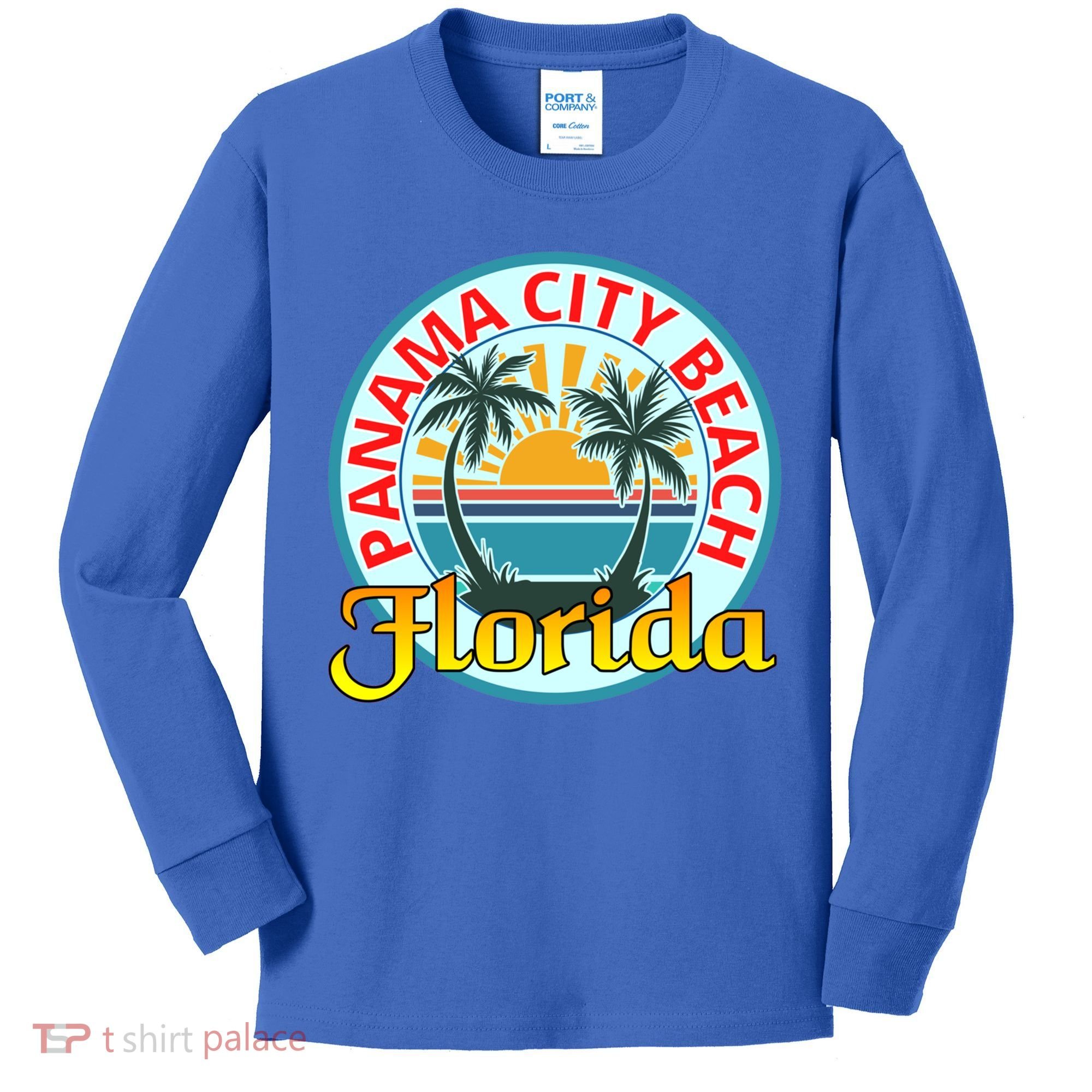 Beach Please Panama City Beach Florida Beach Spring Break Gift Kids Long Sleeve Shirt