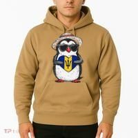 Bajan Pride Penguin Trident Heart Barbados Bajan Roots Hoodie thumb 2
