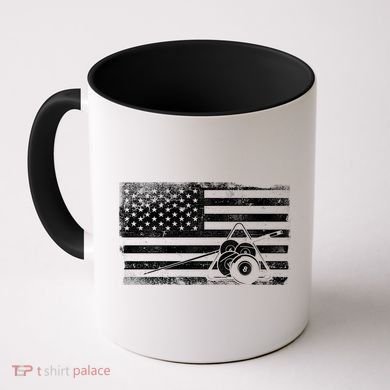 Billiards Pool Player Ball American Flag Vintage Cool Gift Coffee Mug