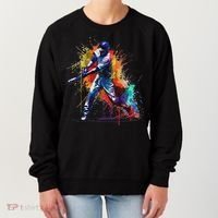 Baseball Player Paint Splash Women's Sweatshirt thumb 0