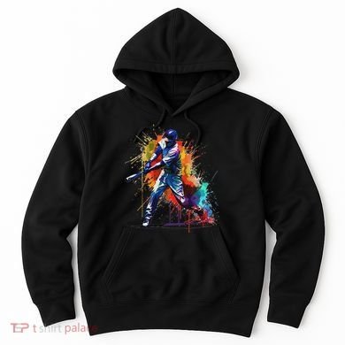 Baseball Player Paint Splash Hoodie