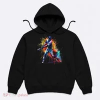 Baseball Player Paint Splash Hoodie thumb 0