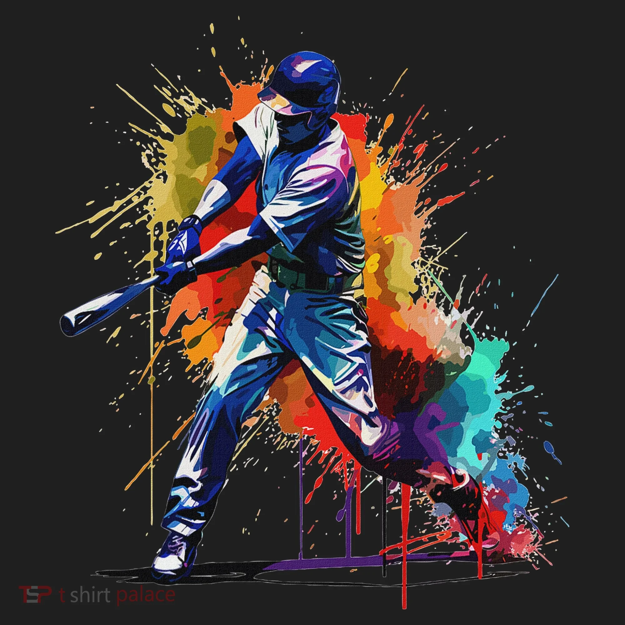 Baseball Player Paint Splash Beanie