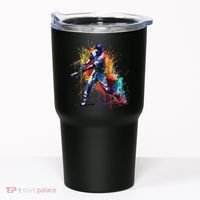 Baseball Player Paint Splash Tumbler thumb 0