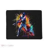 Baseball Player Paint Splash Mousepad thumb 0