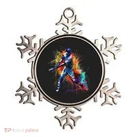 Baseball Player Paint Splash Ornament thumb 0