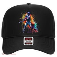 Baseball Player Paint Splash Hat thumb 0