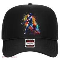 Baseball Player Paint Splash Hat thumb 0
