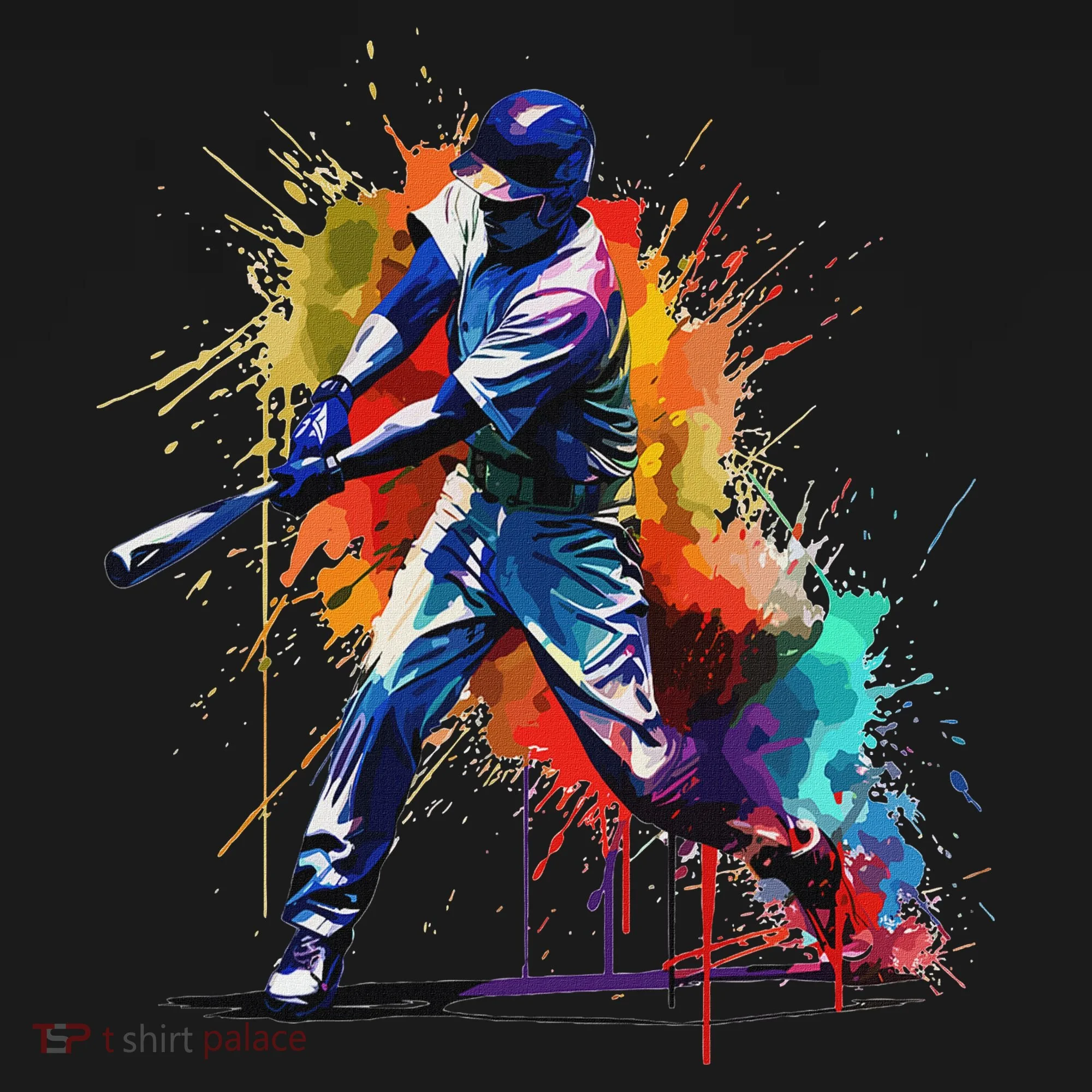 Baseball Player Paint Splash Visor