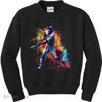 Baseball Player Paint Splash Kids Sweatshirt thumb 0