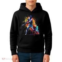 Baseball Player Paint Splash Kids Hoodie thumb 4