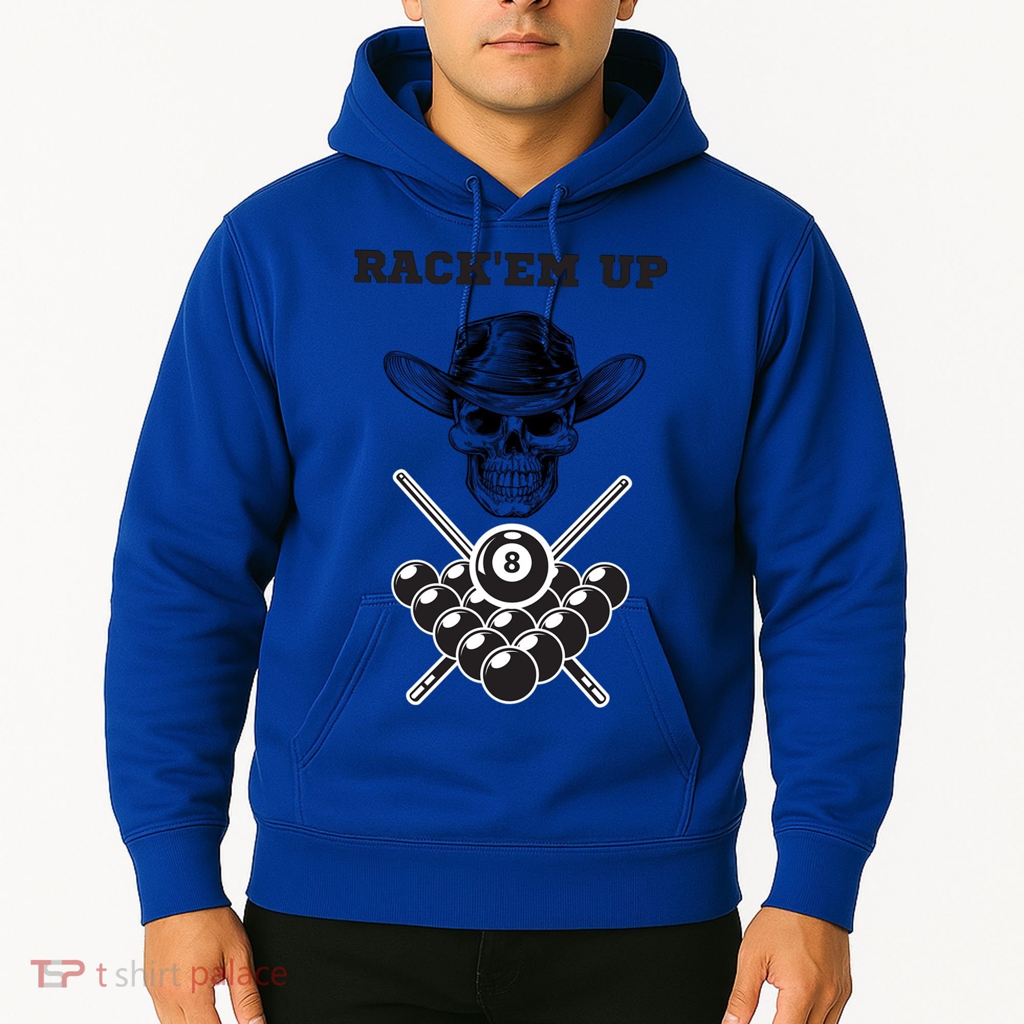Billiards Pool Player Snooker Game Rack'em U Billiards Dad Gift For Father's Day Hoodie