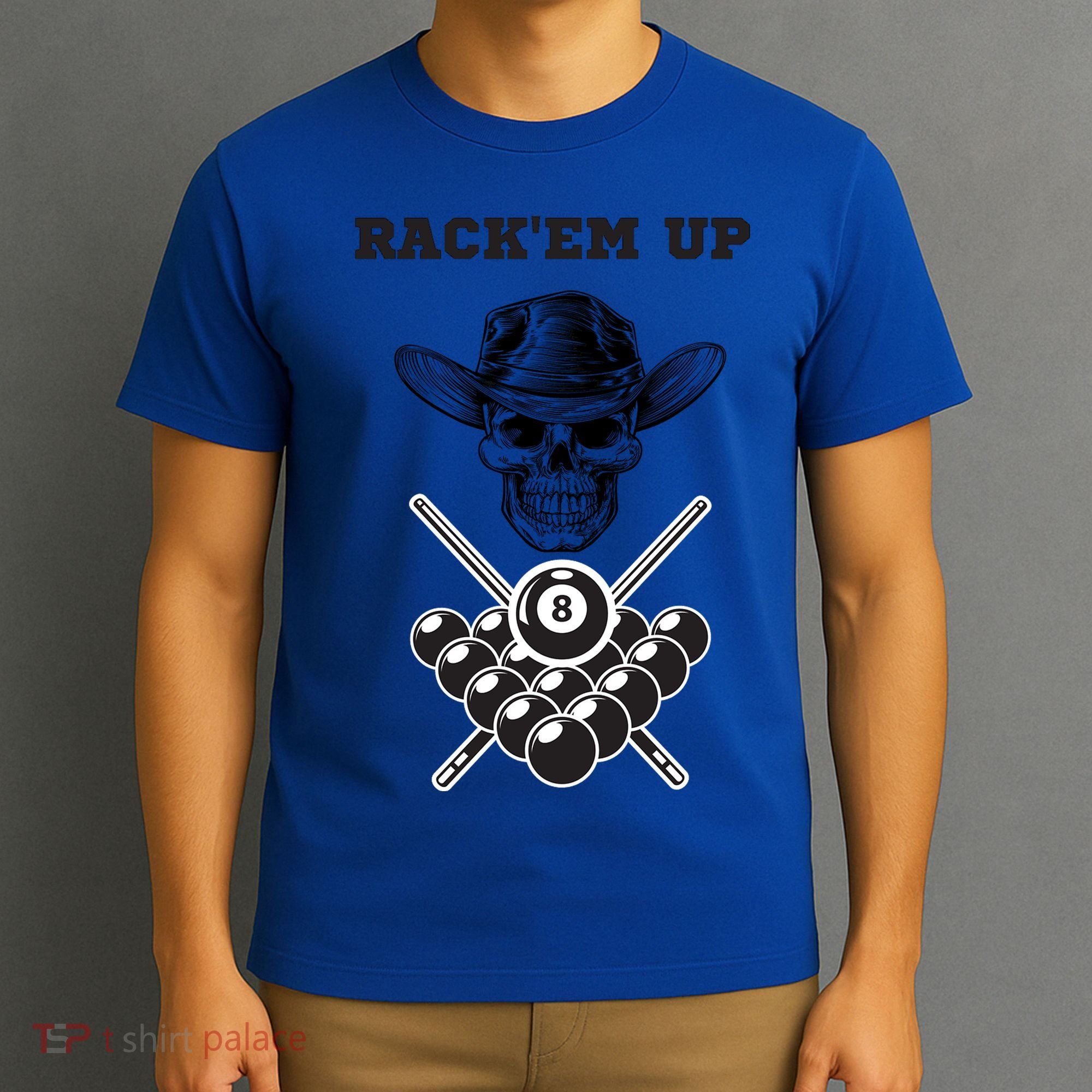 Billiards Pool Player Snooker Game Rack'em U Billiards Dad Gift For Father's Day T-Shirt