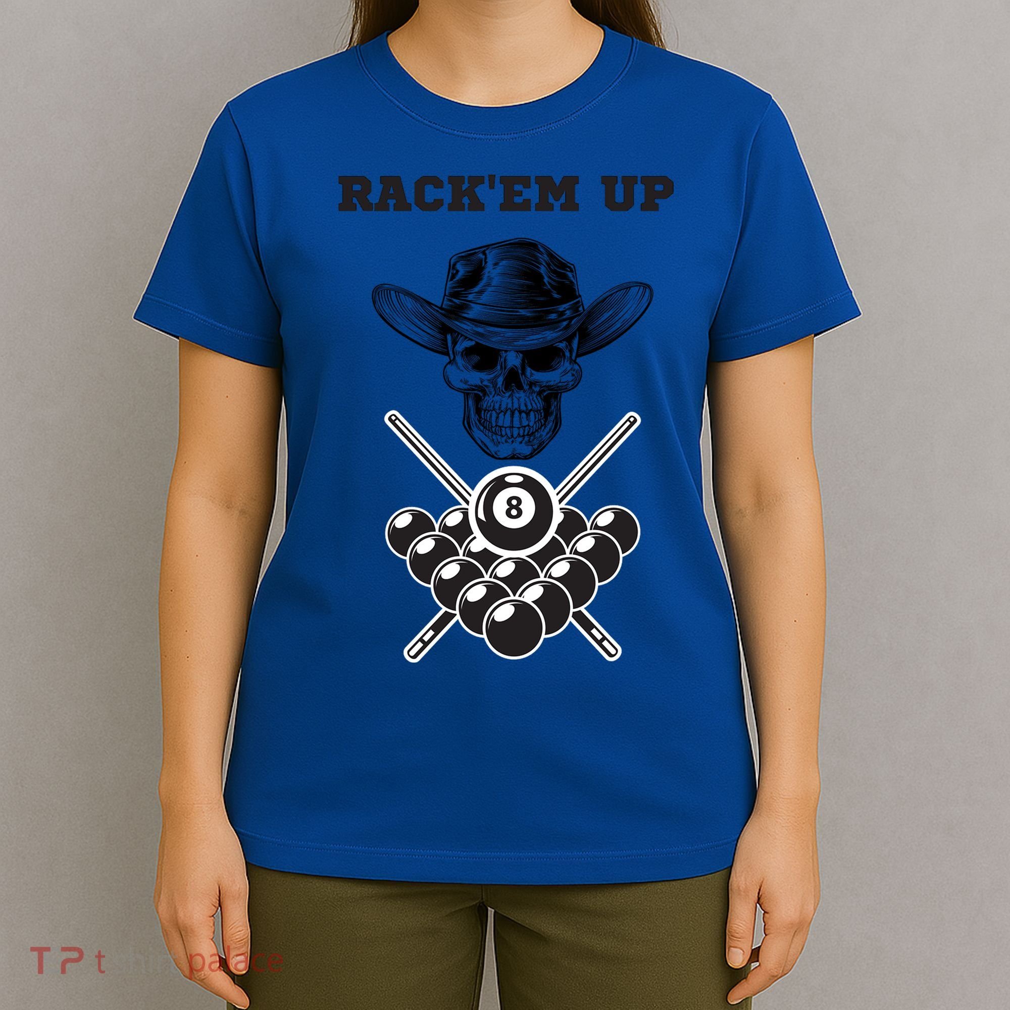 Billiards Pool Player Snooker Game Rack'em U Billiards Dad Gift For Father's Day T-Shirt