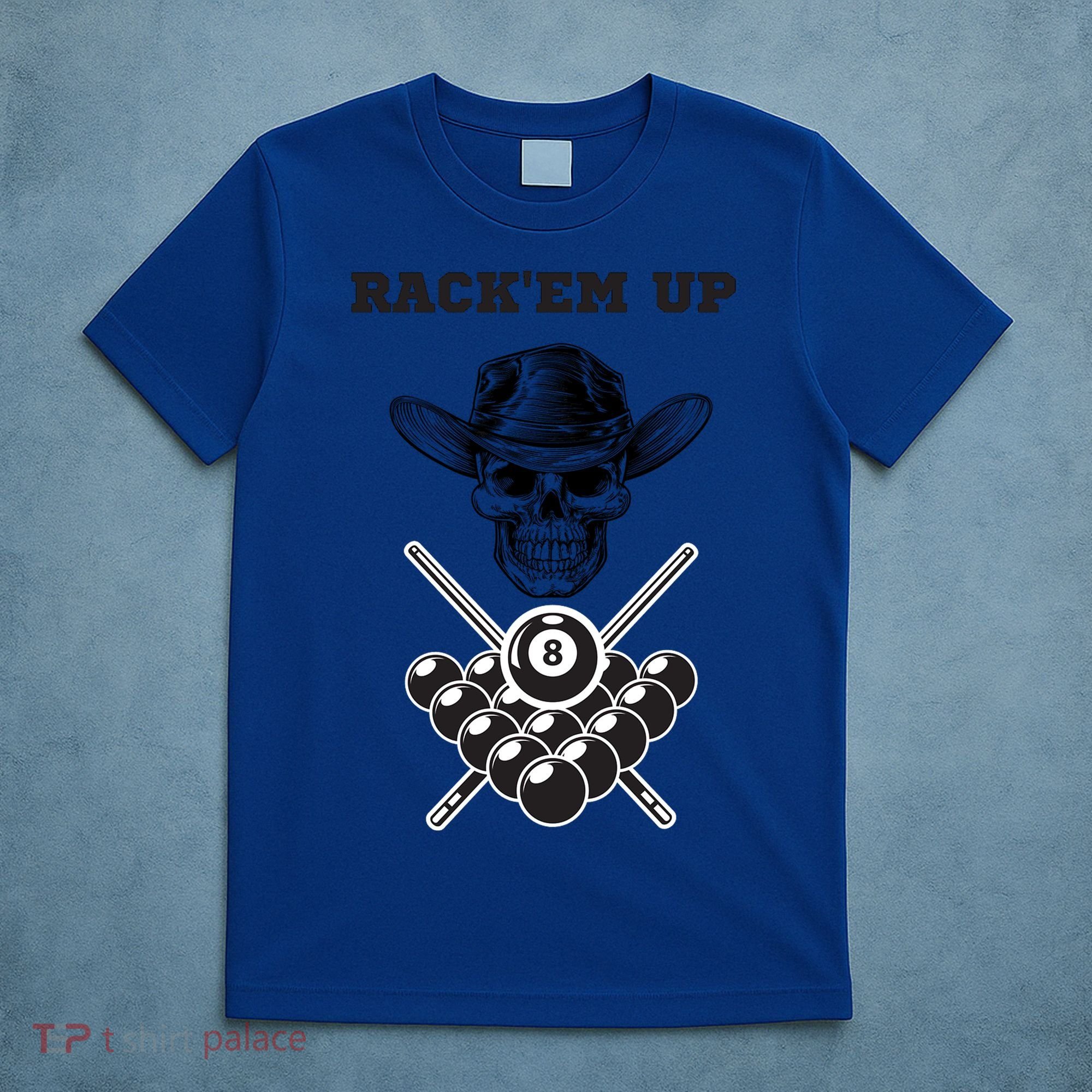 Billiards Pool Player Snooker Game Rack'em U Billiards Dad Gift For Father's Day T-Shirt