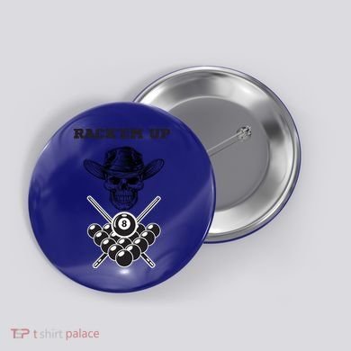 Billiards Pool Player Snooker Game Rack'em U Billiards Dad Gift For Father's Day Button