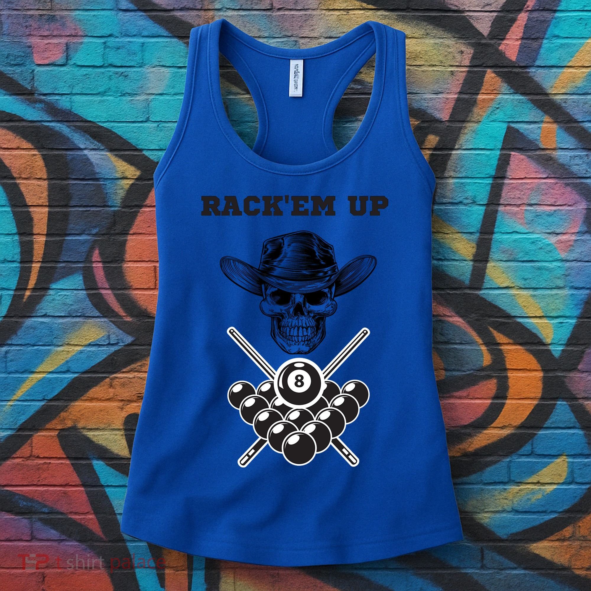 Billiards Pool Player Snooker Game Rack'em U Billiards Dad Gift For Father's Day Women's Tank Top