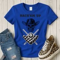 Billiards Pool Player Snooker Game Rack'em U Billiards Dad Gift For Father's Day Women's T-Shirt thumb 3