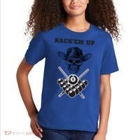 Billiards Pool Player Snooker Game Rack'em U Billiards Dad Gift For Father's Day Kids T-Shirt thumb 2