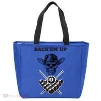 Billiards Pool Player Snooker Game Rack'em U Billiards Dad Gift For Father's Day Tote Bag thumb 0