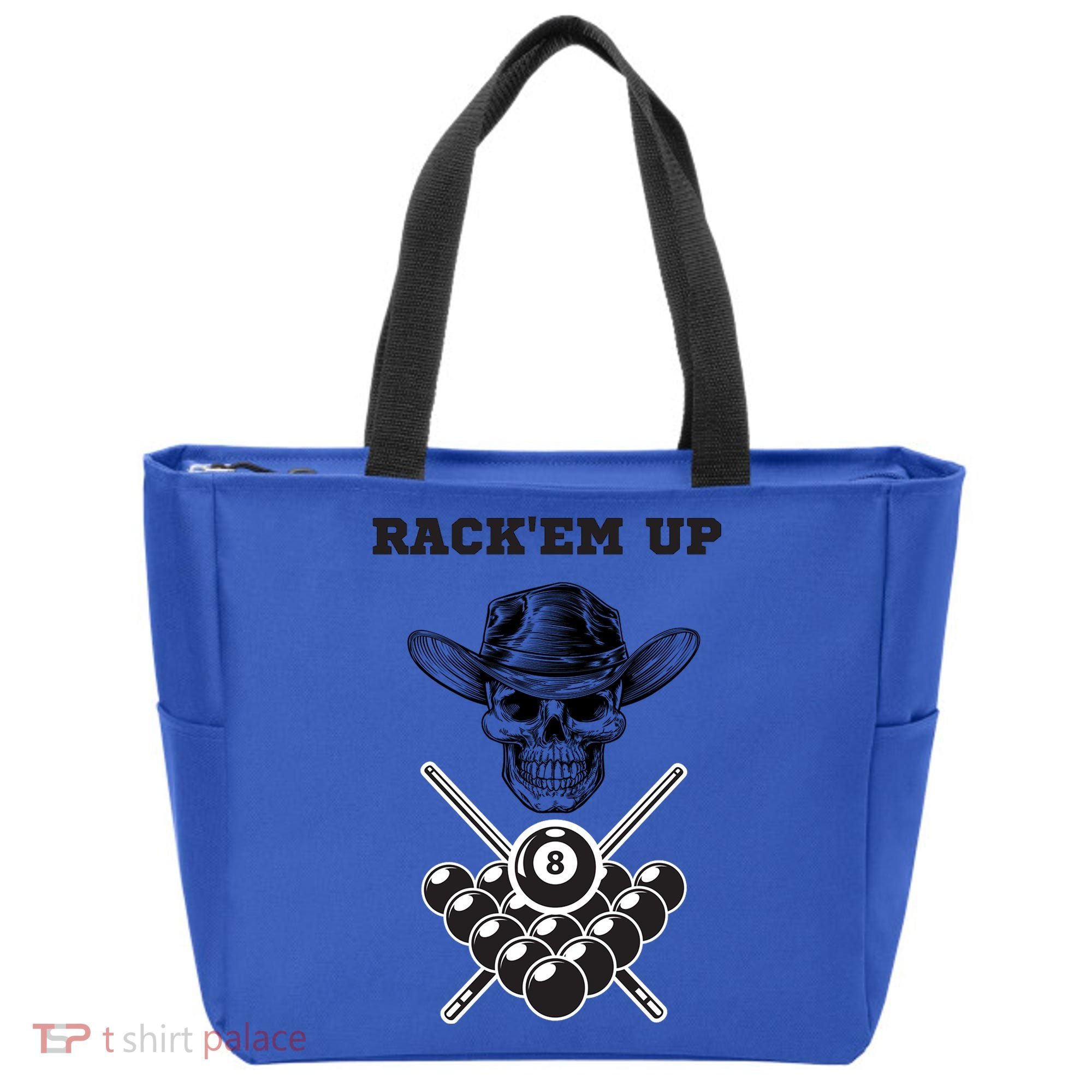 Billiards Pool Player Snooker Game Rack'em U Billiards Dad Gift For Father's Day Tote Bag