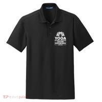 Because Punching People Is Frowned Upon Yoga Instructor Dry Zone Grid Polo thumb 0