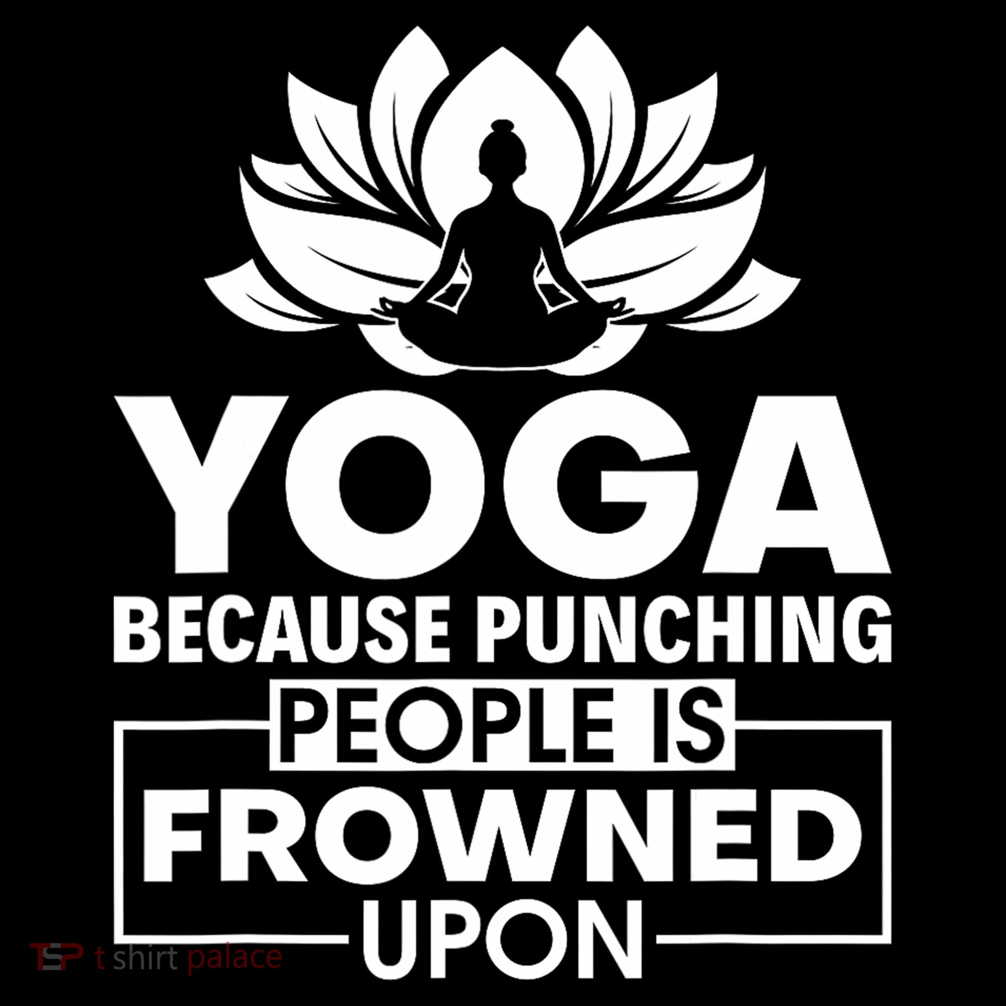Because Punching People Is Frowned Upon Yoga Instructor Women's Hoodie