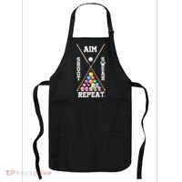 Billiard Pool Player Play Sport Aim Shoot Swear Repeat Apron thumb 0