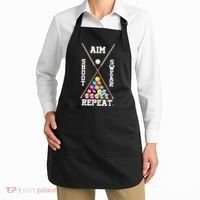 Billiard Pool Player Play Sport Aim Shoot Swear Repeat Apron thumb 2